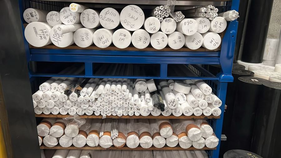 PTFE and PVDF rod